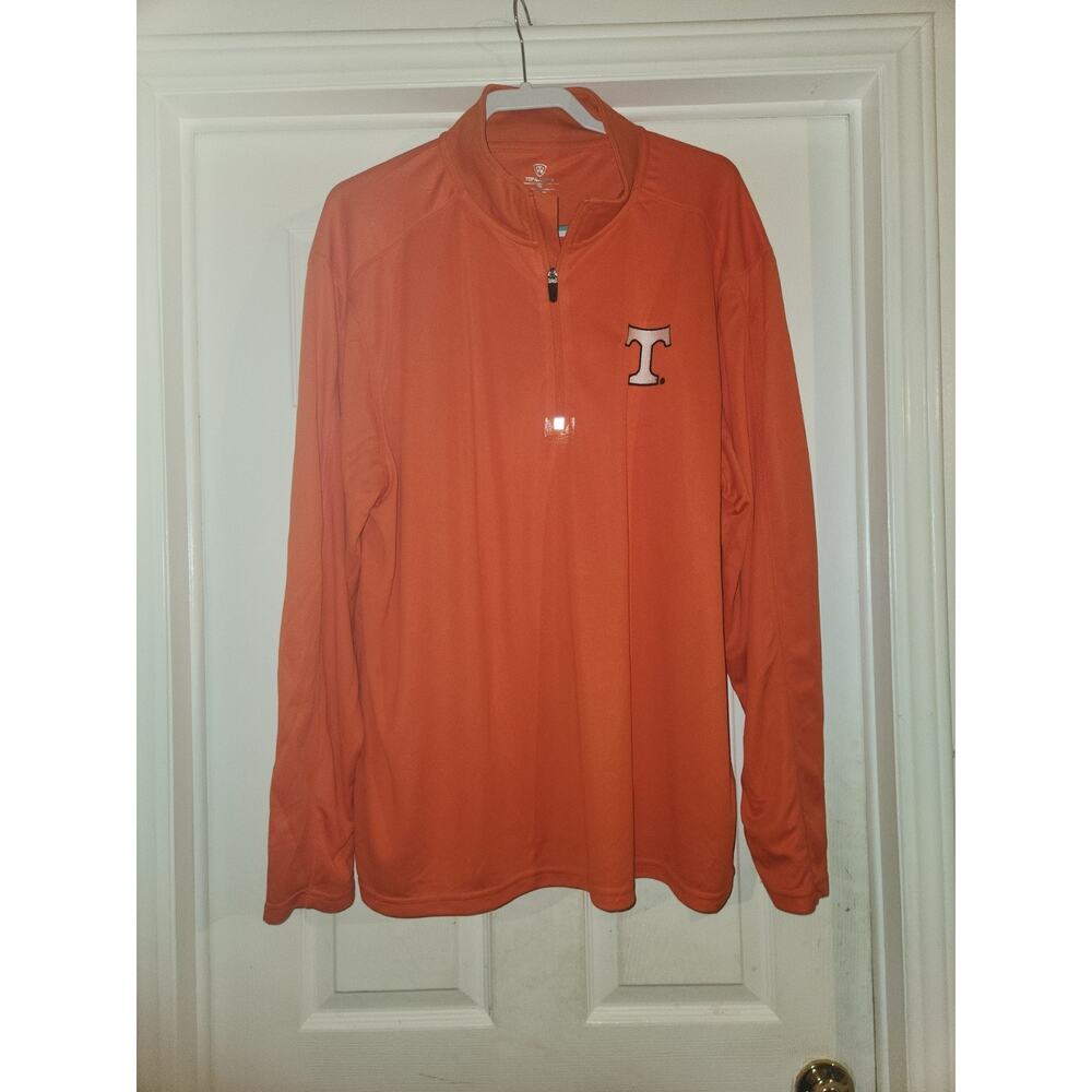 Top Of World Mens Golf Performance Quarter Zip Tennessee Volunteers Orange XXL